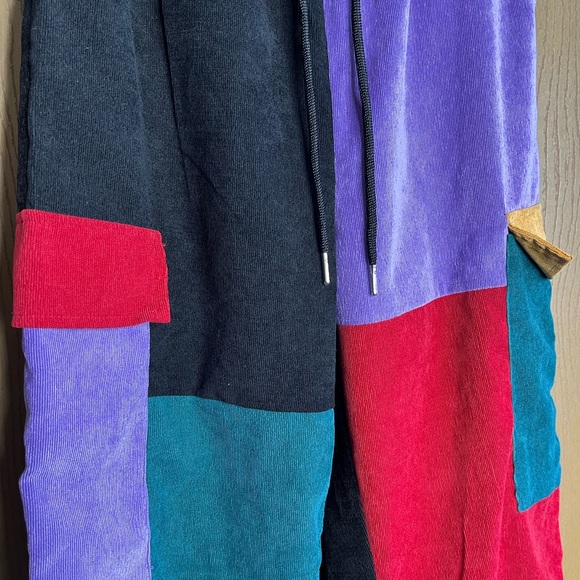 Colorblock Patchwork Pants - Picture 2 of 6